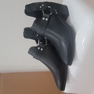 Black faux Leather boots